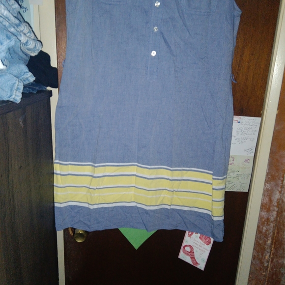 VINEYARD VINES Border Striped Oxford Striped Dress - Picture 7 of 9